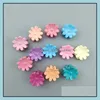 Fermagli per capelli Barrettes Gioielli Mini artiglio per le donne Ragazze Cute Candy Colori Forcine per capelli in plastica Trecce Maker Perline Princess Accessorie H0916 Dro