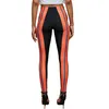 Modeavtryck Motorcykelsp￥rar f￶r kvinnor Kort ￤rm Casual Crop Tops och Sport Yoga Slim Pants 2 Piece Set Al082