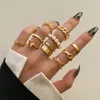 Knöchelringe für Frauen, stapelbare Ringe, Sets, Mädchen, Bohemian-Retro-Vintage-Gelenk-Fingerring, Damen und Herren