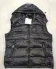 Jaqueta de designer de inverno Men Gilet Down Colet Homme Vests Gilet Parkas Casaco Capuz de Capuz Capuz para homens e mulheres quebra -vento espesso sem mangas destacáveis