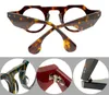 Men Optical Glasses Frame Brand Thick Spectacle Frames Vintage Fashion Round Eyewear for Women Unique Decorate Handmade Myopia Eyeglasses with Case