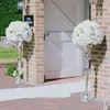 support de fleurs en fer doré décoration de mariage centre de table vases hauts piliers de mariage accessoires en métal décor de fête d'événement centre peices de mariage