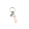 Correntes -chave de pedra natural Keyring Key titular Boho Jewelry Carchain 8 STLYE CORES PARA MAN MULHER