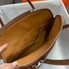 10a rétro Mirror Quality Designer Sac Fabriqué à la main de la ligne de beewax Ladie Crobody Hand Hell Bowling Leather Houlder Claic FaHion Commuter Togo 31CM