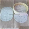 400 Pcs/Lot Bambou Vapeur Vapeur Papier Libération 16 Taille Légumes Dim Sum Pot Antiadhésif Cuisson Pan Liners Lx0814 Drop Delivery 2021 Pastr