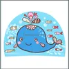 Kids Swim Cap Hat Child Fabric Lycra 3Y-12Y Cars Animals Cartoon Designs Colorf Drop Delivery 2021 Caps Hats Accessories Baby Maternity U