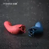 Вибратор секс -игрушка массажер с двойной головкой киска красная лизание взрослые фиолетовые клитор языки дамы палочка в форме клитора