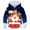 Heren Hoodies Heren sweatshirts herfst kinderen kerstjongens en meisjes hoodie tree 3d printen sweatshirt top lange mouw