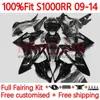 Kit OEM BODYS per BMW S-1000RR S 1000RR 1000 RR S1000-RR 09-14 149NO.20 S1000RR 09 10 11 12 13 14 S1000 RR 2009 2010 2012 2012 2013 2014 Stampa in iniezione Gloss Black