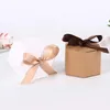 25 / 50st Kraftpapper Hexagon Cardboard Box Candy Box DIY Biscuit Favor Presenter Boxar Baby Shower For Födelsedag Bröllopsfest dekor CX220423