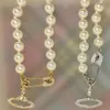 Bracelets de charme de pérolas Saturn Diamond Pin incrustado com Crystal Classic Vintage Bracelet Silver Gold Plating Jewelry F1170093