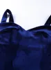 WannaThis Blue V-образным вырезом на тонких бретельках Сексуальные мини-платья для вечеринок без рукавов Узкие мягкие женские платья с открытой спиной Летняя мода Тонкие платья 220409