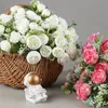 5 vorken kunstbloemen boeket bruid bruids bruidsmeisje zijden rose thee bud bloemen bruiloft romantisch huisdecoratie