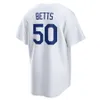 야구 유니폼 5 Freddie Freeman 50 Mookie Betts 35 Cody Bellinger 22 Clayton Kershaw 7 Urias 42 Robinson 34 Valenzuela Jersey Blue White Grey City Men 's Kids