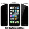 Privacidade 9H Duridade Temperada Vidro para iPhone 14 Pro Max Anti-Spy Screen Protector Filme particular