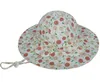 Baby hatt sommar bomull europeisk och amerikansk blommig båge stor brim sol hatt gc850