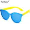 WarBlade polarisé enfants lunettes de soleil Vintage enfants lunettes de soleil Silicone Flexible garçons filles bébé lunettes Gafas UV400 220705