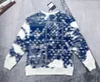 22ss Men Women designer Sweatshirts Hoodies tie dye blue letter print casual high quality fashion men white black XS-L