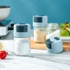 Herb Spice Tools Agitatore per il controllo del sale misurabile Pressa da cucina Bottiglia di vetro BBQ Sprinkler Salt Can Jar condimento LX0001