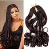 22" capelli intrecciati ricci francesi capelli sintetici allentati ondulati intrecciati a spirale riccioli intrecciati estensioni dei capelli ombre capelli afro pre allungati LS04