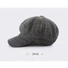 Berets Wuaumx 2022 Twill Sboy Cap для мужчин Женщины Осень твидовые восьмиугольные шляпы Винтажные художники детектива шляпы ретро бейсбол