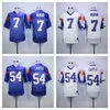 Blue Mountain State Goats Movie Football Jersey 7 Moran 54 Castle zszyta koszulka Blue White