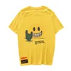 Drôle Sourire Soleil Cactus Imprimer T-shirts À Manches Courtes Hip Hop Casual Streetwear T-shirts Hipster Hommes Harajuku Tops 220411