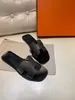 Women Flat Slippers Luxurys Designers Sandals Leather Brand Girl Slides Sandalias Casual Flip Flops Size 35-43 with Box 0407