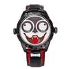 Armbandsur Black Vampire Watch Exclusive Original Brand Clown Men Mechanical Leather Luxury Designer Design Joker 2022Wristwatches