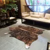 Mattor Imitation Animal Skin matta icke-halkko sebra randiga mattor och för hem vardagsrum sovrum golv matcarpets