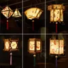 DIY Chinese Lantern Style retro styl przenośny kwiat lampy kwiat lampy lampa lampy świecące lampiony na festiwal midajuński 220613