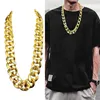 Kedjor Giant Gold Neck Chain Plastic Imitation Rapper Hip Hop Necklace Chainchains2825