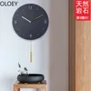 Wall Clocks Black Large Clock Rock Swing Living Room Nordic Creative Watch Luxury Modern Design Home Decor 2022
