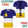 Erkek Tişörtleri Buryatia Cumhuriyeti Adam Tişört Ücretsiz Özel İsim Numarası Ulan-Uuna Sibirya Buryat Bayrağı Rusya Rossiya Ural Ufa Giyim Me's Me