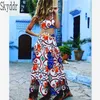 Women Boho Beach Dress Two Piece Set Summer Dress 2020 Vintage Printed Pad Crop Top Sexig Maxi Dresses Plus Size Long Vestidos LJ200814