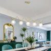 Lampy wiszące Nordic Restaurant żyrandol kutego żelaza retro kreatywna osobowość oświetlenie salonu 2022