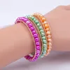 Bracelets porte-bonheur véritable naturel perle d'eau douce Bracelet poignet or Wrap femmes bijoux pour filles à la mode ABG127Charm Inte22