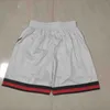 2021 Team Basketball Short Just Don Retro Purple Sport Shorts Hip Pop Pant With Pocket Zipper Sweatpants Black Red Yellow Mens Stitched Good