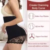 Krótkie cykliki seksowne bielizny Trener Trener o brzuchu Mamy Body Shaper Pas Butt Lifter ShapeWear Women Slim Bielizna L220802