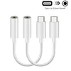 Mikrotyp C till 3,5 mm Jack Aux -adapter för Huawei P20 Pro Honor20 10 Hörlur Adaptador USB C Kabelanslutningar O Converter4028712