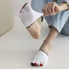 Calzini da uomo Calzini da uomo Invisible Summer Cotton Toe Cover Anti-abrasione Split Half Foot Five Finger SocksUomo