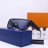 Glasses de sol de luxo Proteção UV Design de óculos de sol polarizados lateral lateral lateral de alta qualidade óculos de sol flores de ciclone os óculos de óculos de óculos com caixa