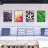 ملصقات الجدار نبات زهرة غرفة المعيشة غرفة نوم الديكور الفنية الحديثة