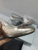 Senaste spegel silver högklackade damsandaler sandalstil runda huvuddesign toppläder sula ram storlek 34-41