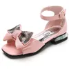 Nouvelle mode pour enfants pour enfants sandales arc gladiator chaussures de plage d'été enfants princesse basse sandales à talons taille 27-35