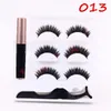 2022 FALSE EYGRASH SUIT Tre par magnetiska eyelineruppsättningar Magnet Threedimensional Multilayer 3D False Eyelashes3327075