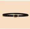 Belts 1.8cm Wide Women Genuine Leather Thin Luxury Design Classic Retro Beltversatile Decorative Jeans Dress WaistbandBelts