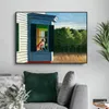 Edward Hopper Famous Abstract Canvas Painting Posters Prints Modern Wall Art Picture for Living Room Home Decor Corridor Cuadros