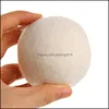 7Cm Reusable Laundry Clean Ball Natural Organic Fabric Softener Premium Wool Dryer Balls Dhe12734 Drop Delivery 2021 Other Products Clothing