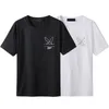디자이너 T 셔츠 인쇄 티셔츠 714679197 통기성 옷 안티-링크 면화 캐주얼 티 짧은 슬리브 고급 힙합 스트리트웨어 남성과 여성을위한 셔츠